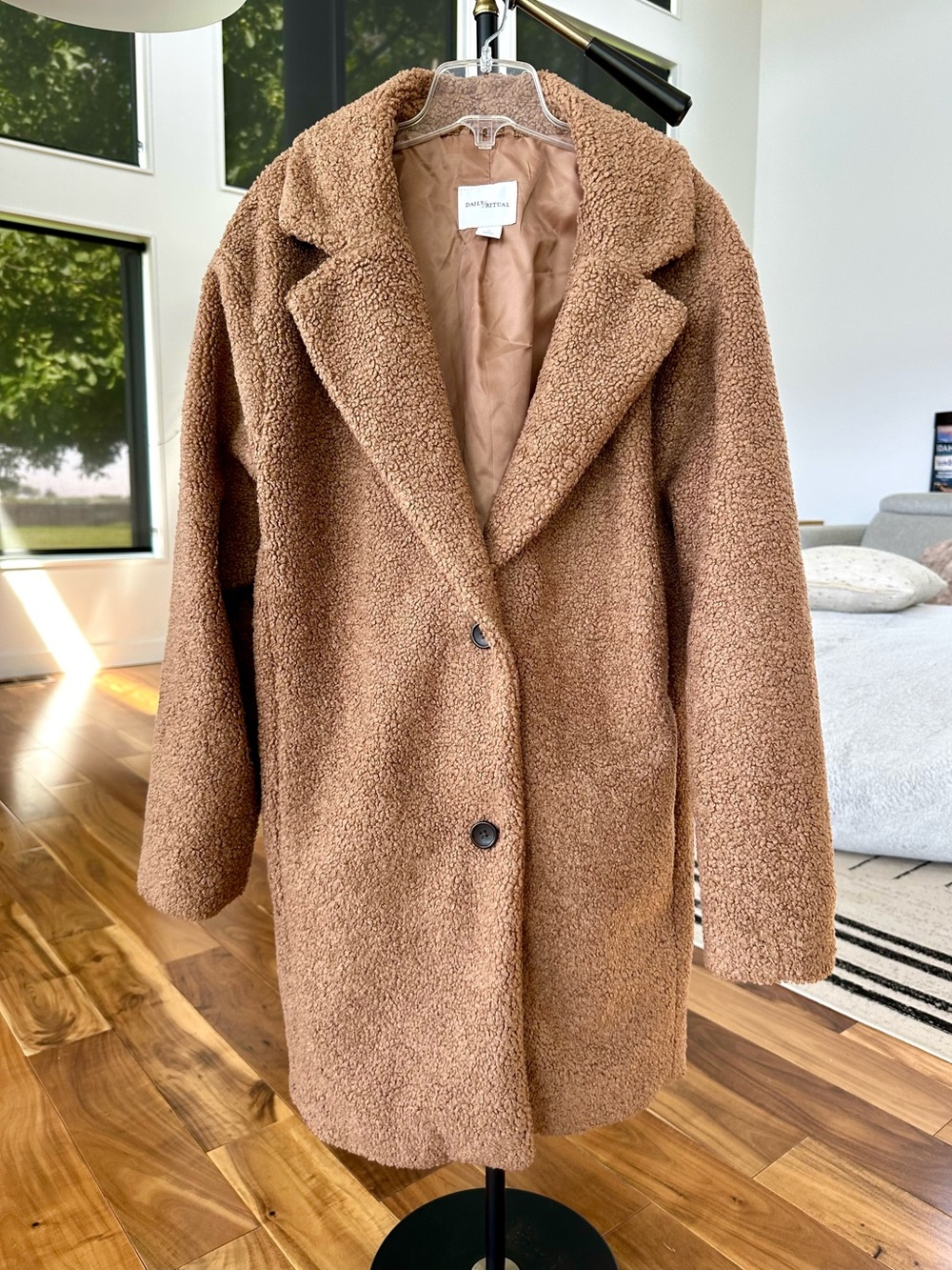 Daily Ritual Women's Teddy Coat